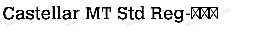Castellar MT Std Reg字体转换